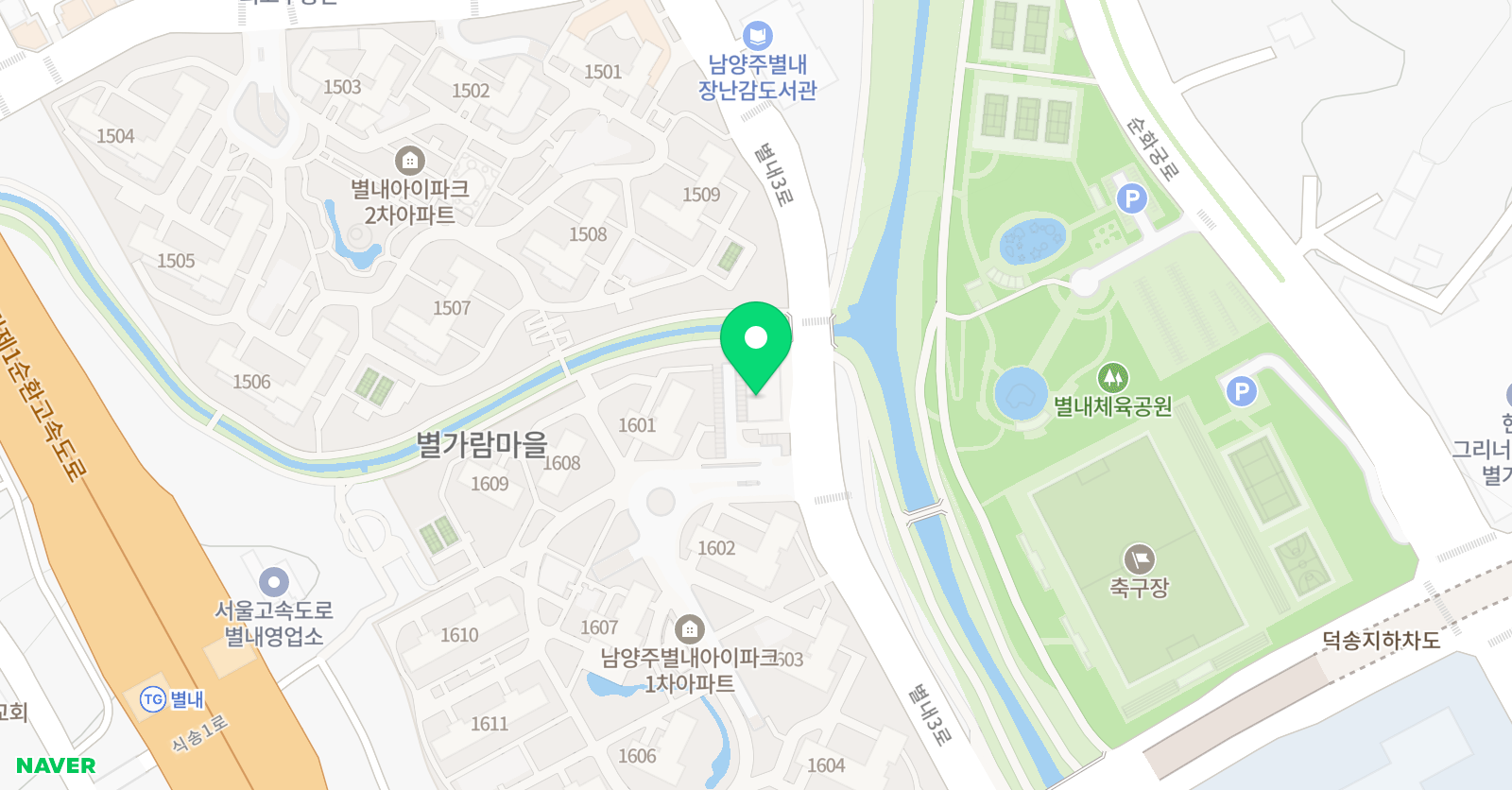 용인대소나무향기 태권도장 위치