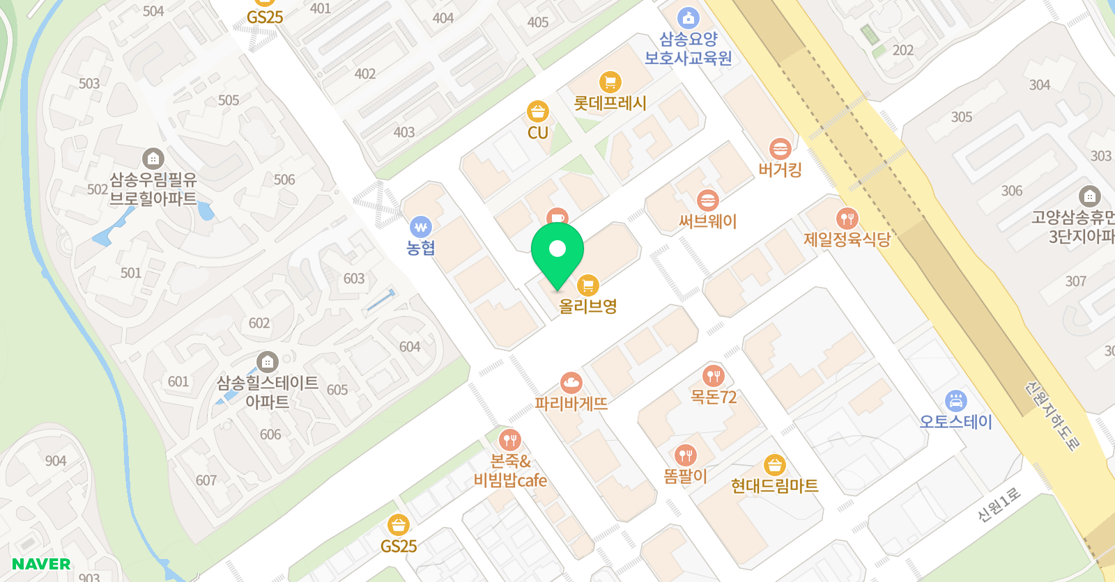 바른 수학 위치