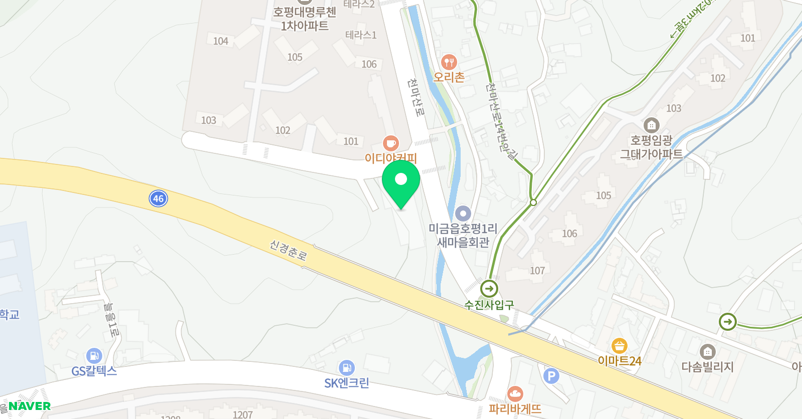 호평 종로엠학원 위치