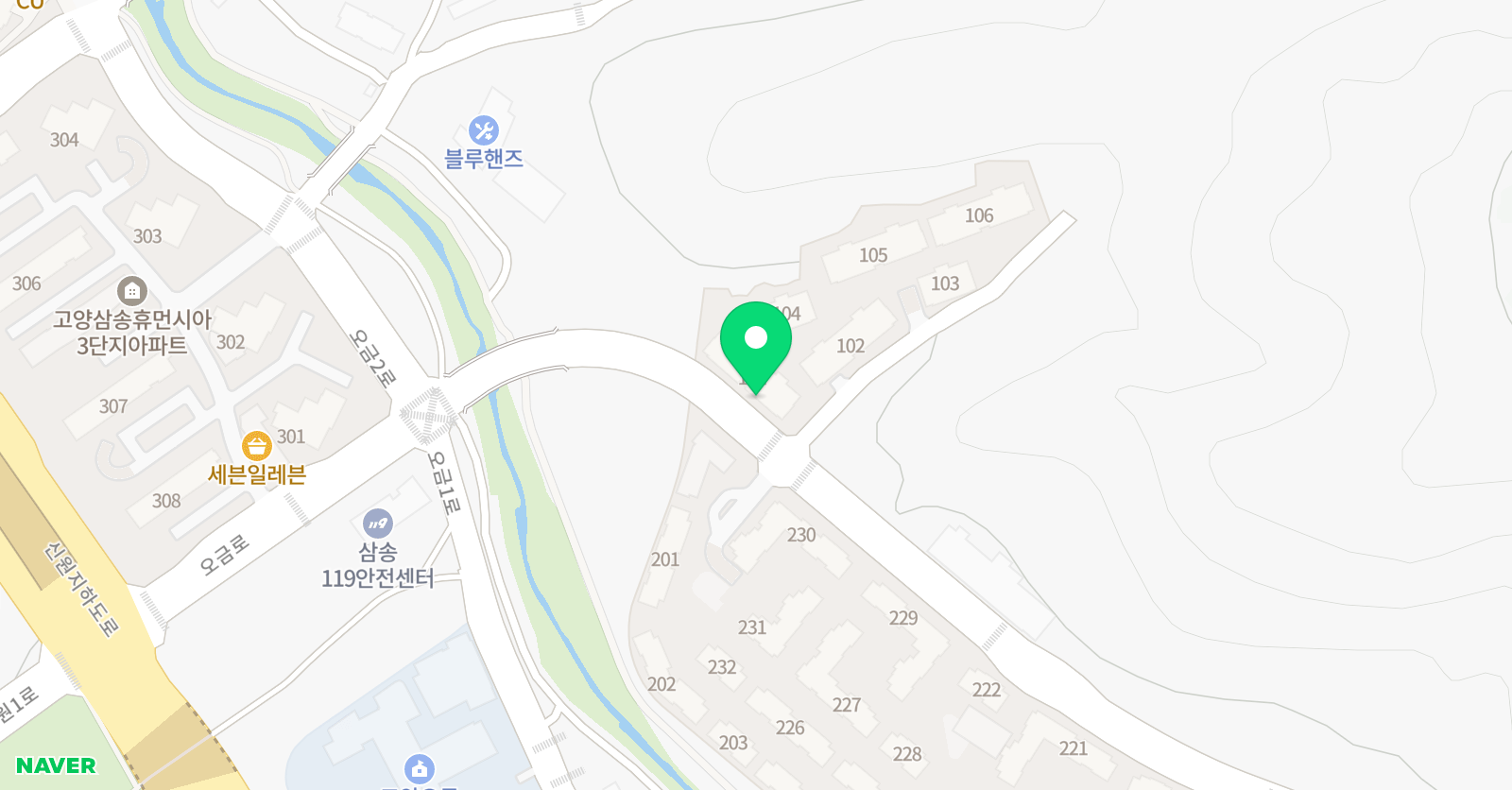 탑 태권도 오금동 위치