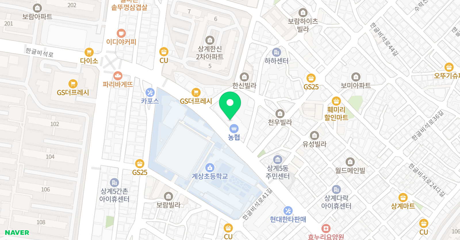 노원해법 수학교습소 위치