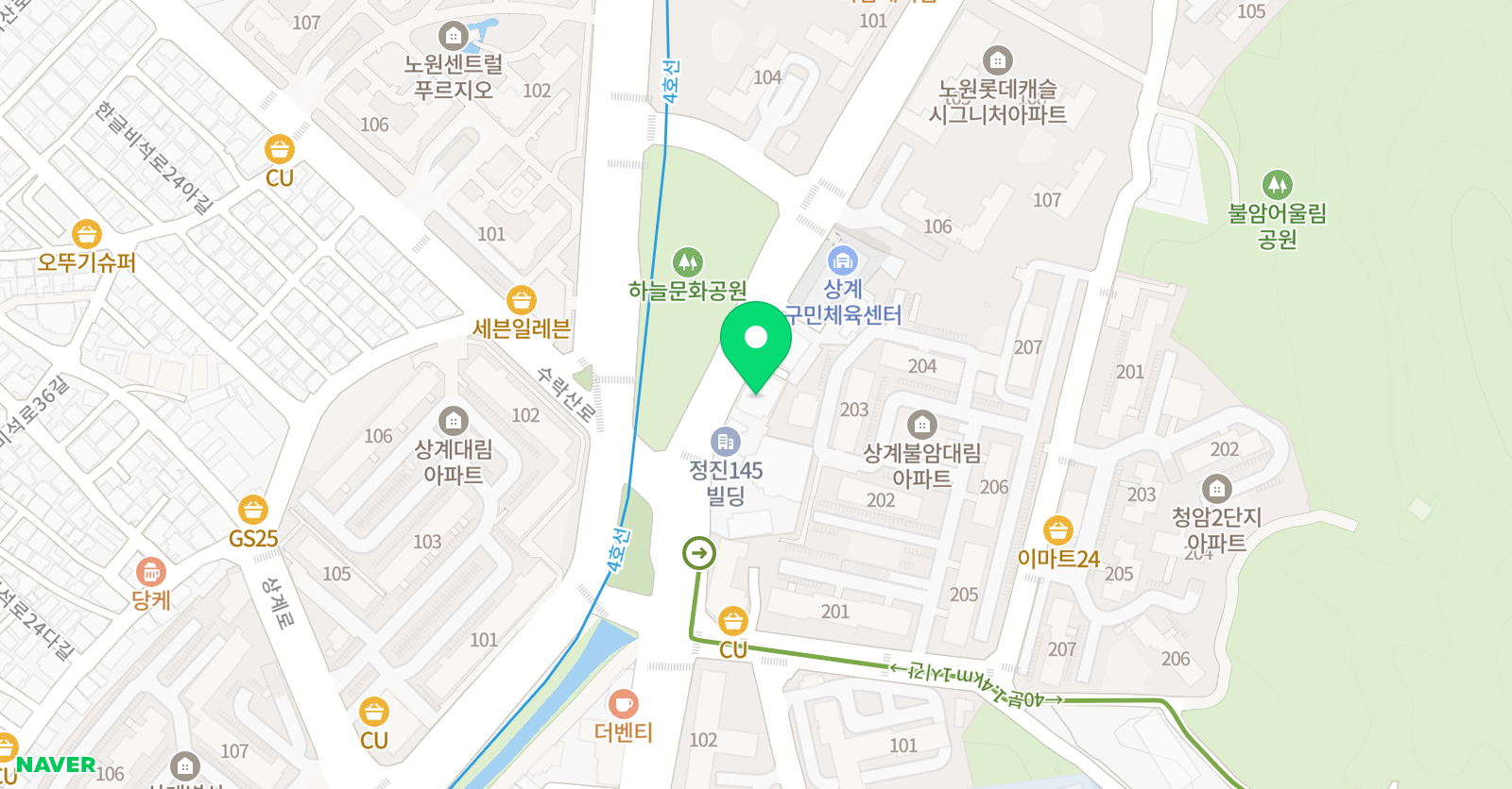 삼성영어 하늘높이 영수학원 위치