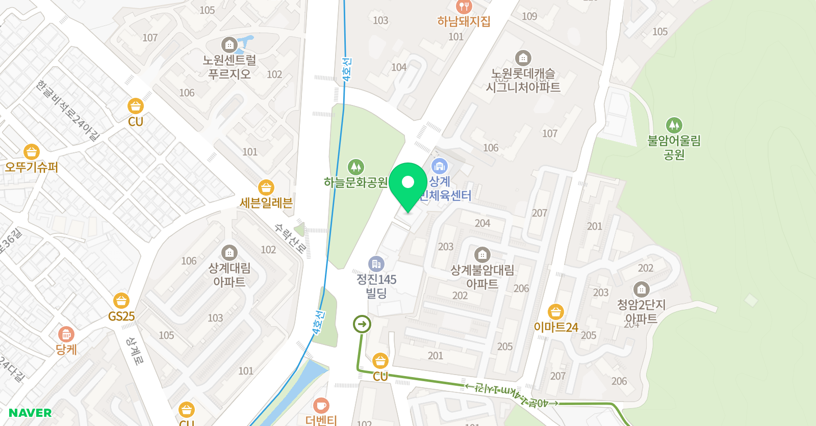 창신 보습학원 위치