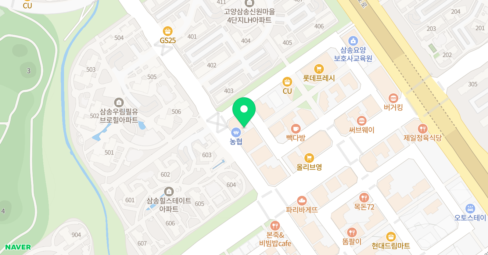 삼송예일 음악학원 위치