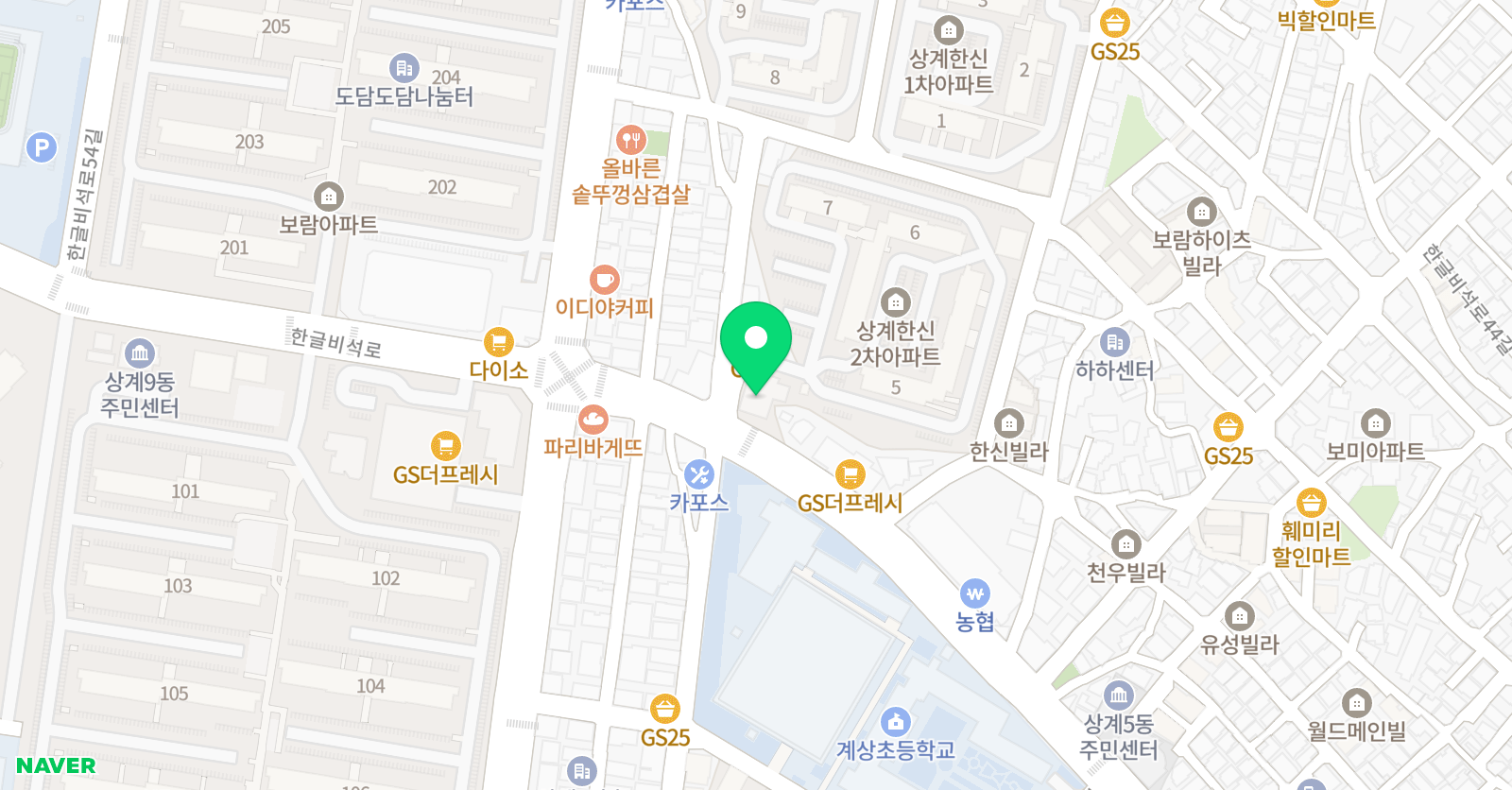 호키태자문 태권도 위치