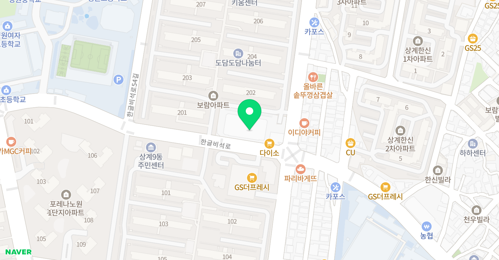 보람 음악학원 위치