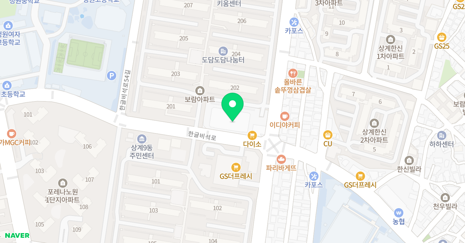 주선생 수학학원 위치