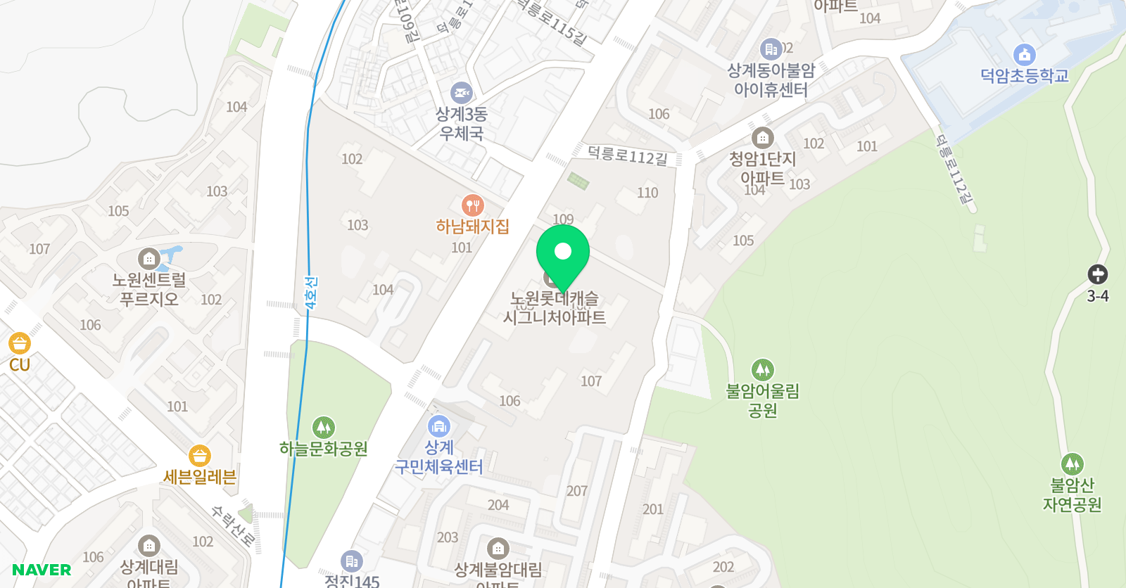 스마트해법 수학 노원상계롯데캐슬점 위치