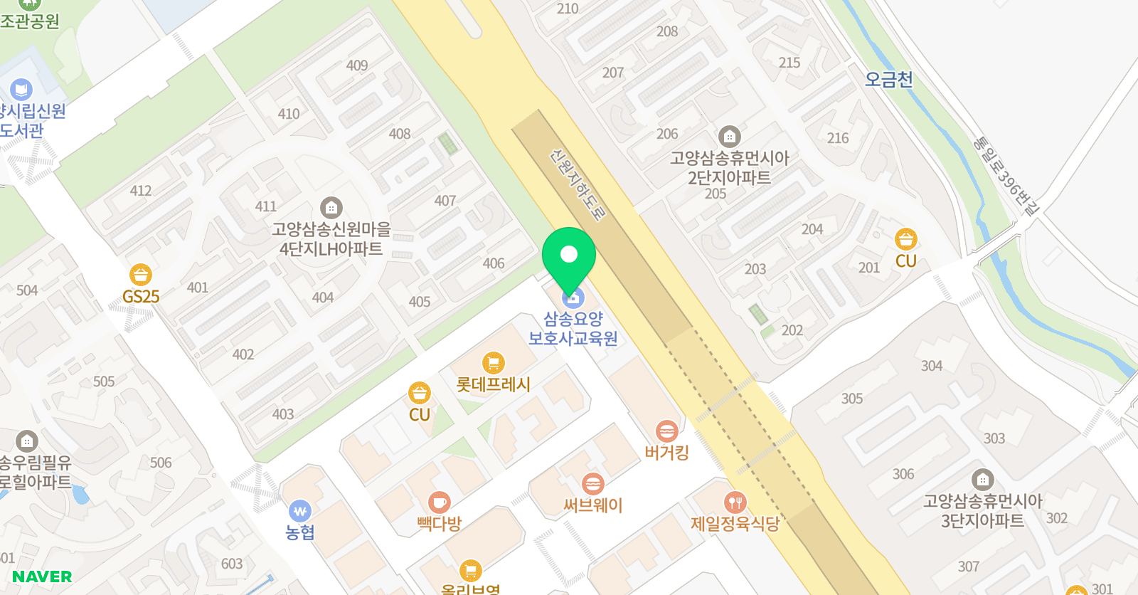 책나무 독서코칭학원 신원점 위치