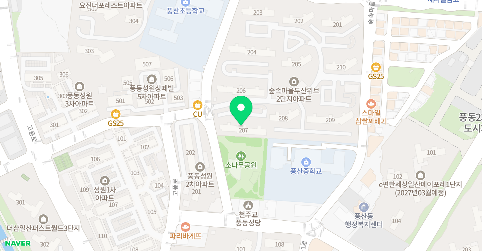 아소비 고양풍동점 위치