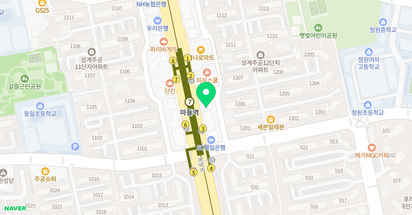 챌린지에듀 어학원 위치