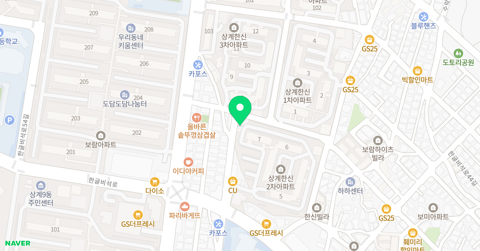 이상프라임에듀 학원 위치