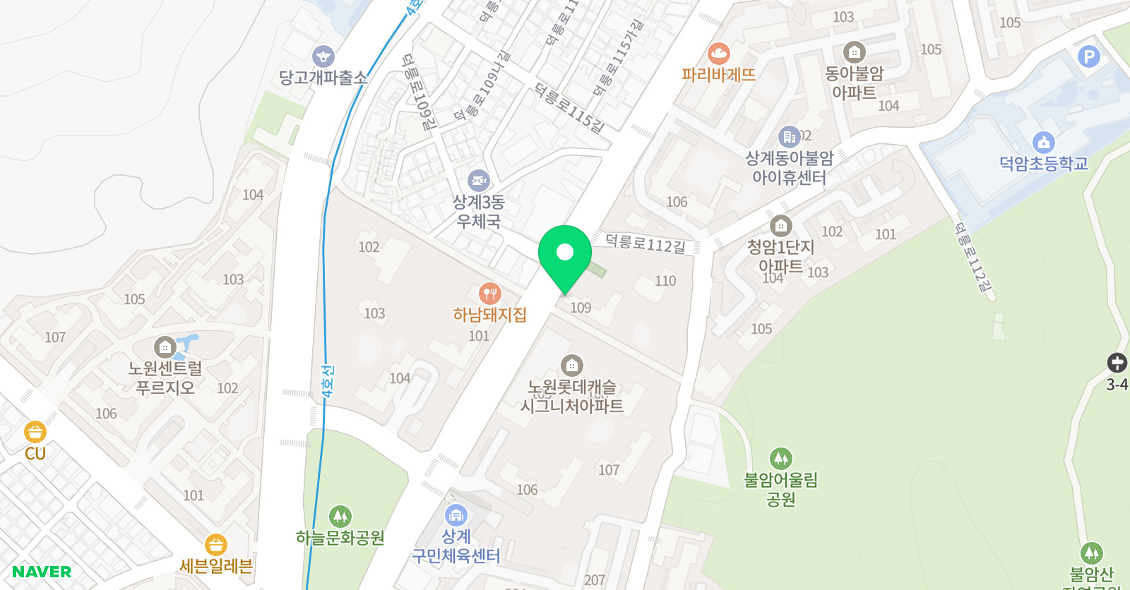 기탄 사고력교실 노원롯데캐슬점 위치
