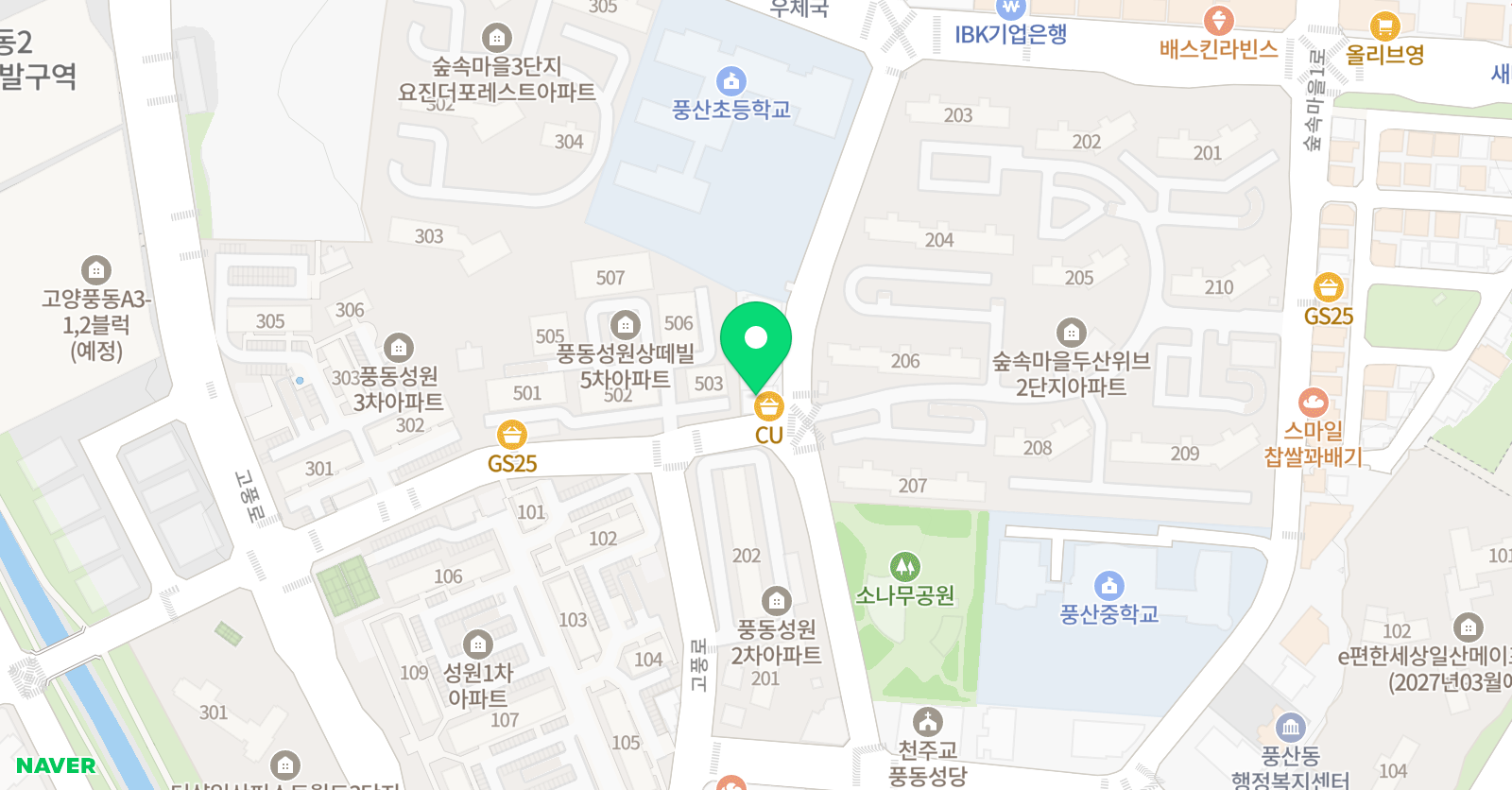 소리샘 피아노음악학원 위치