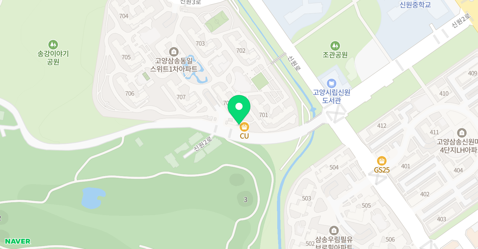 아소비 고양 삼송7단지점 위치