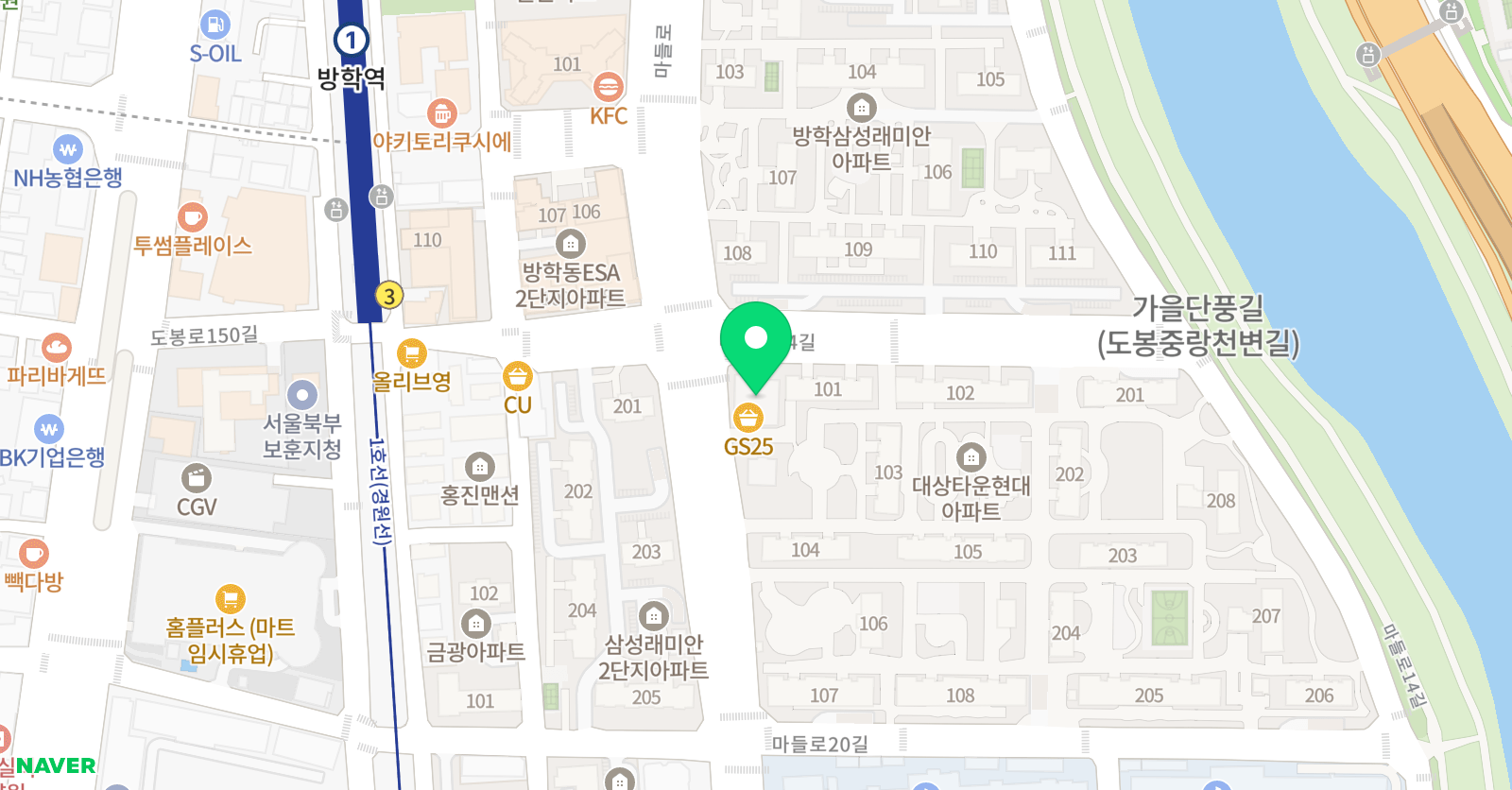 더코어잉글리시 영어학원 위치