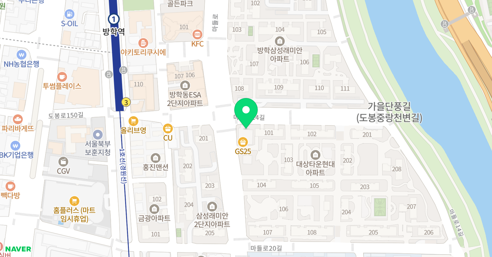 조아름 수학전문학원 위치