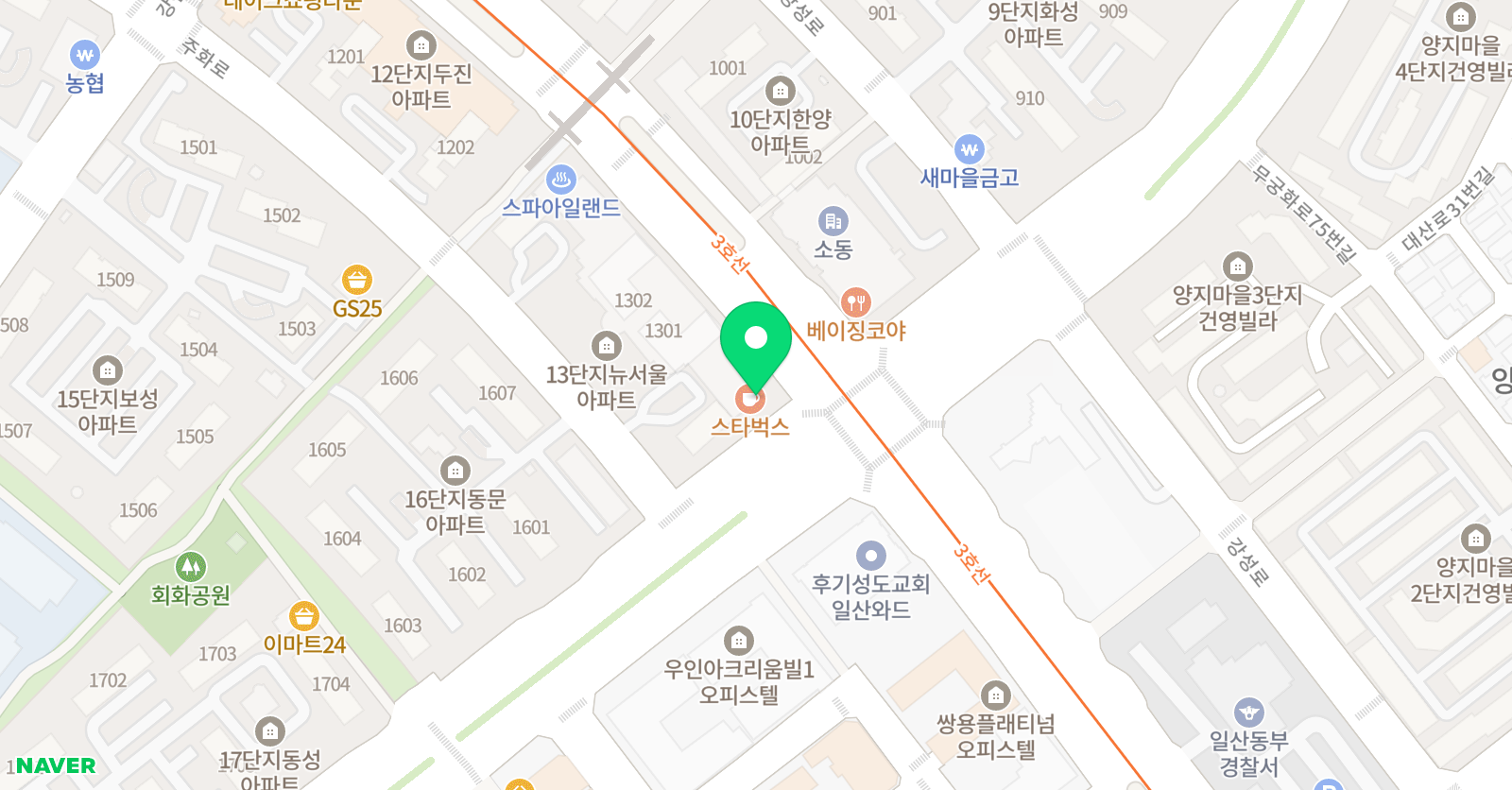 호야골프앤키즈 일산점 위치