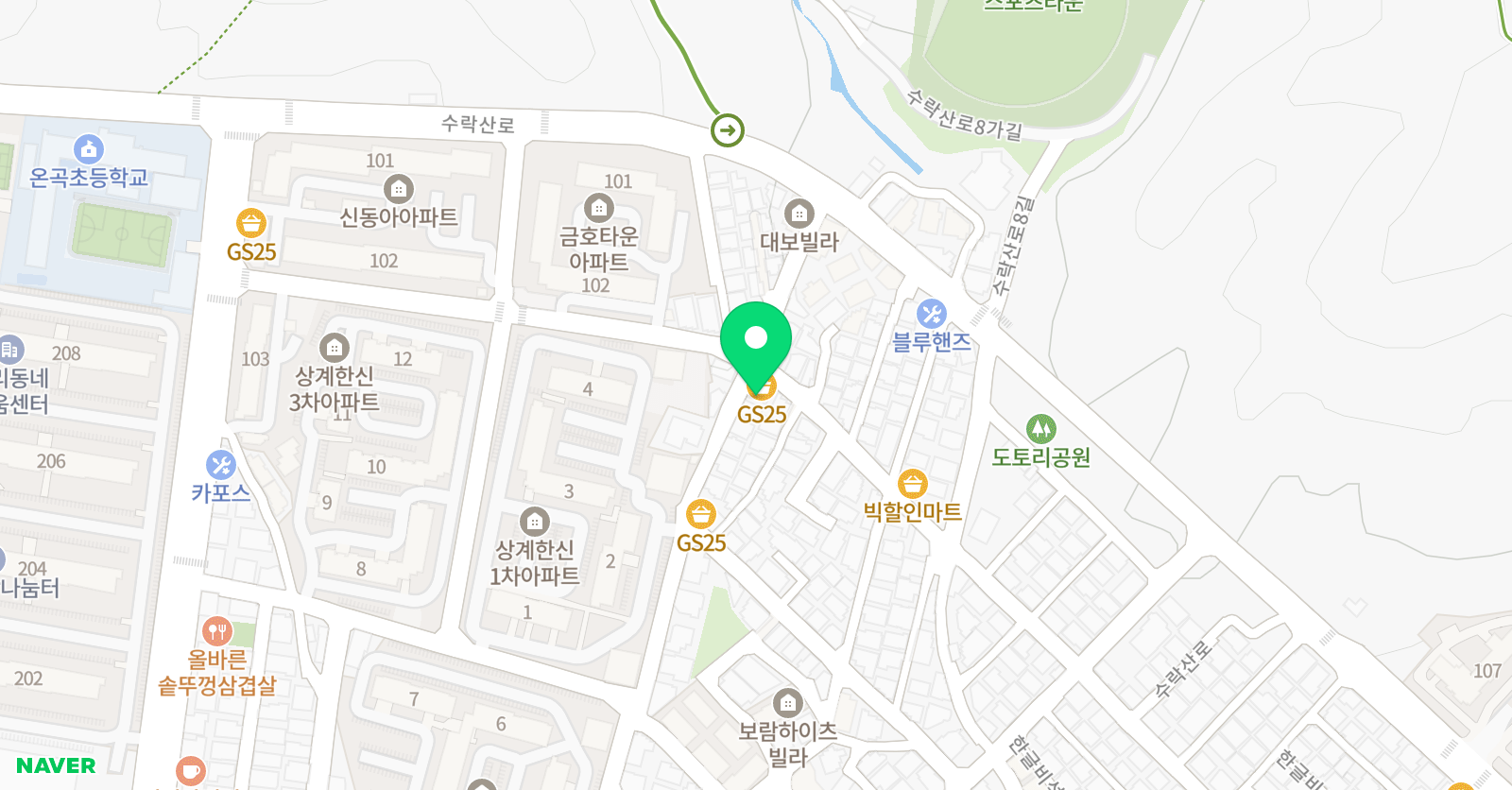 또래피아노보컬연습실 상계점 위치
