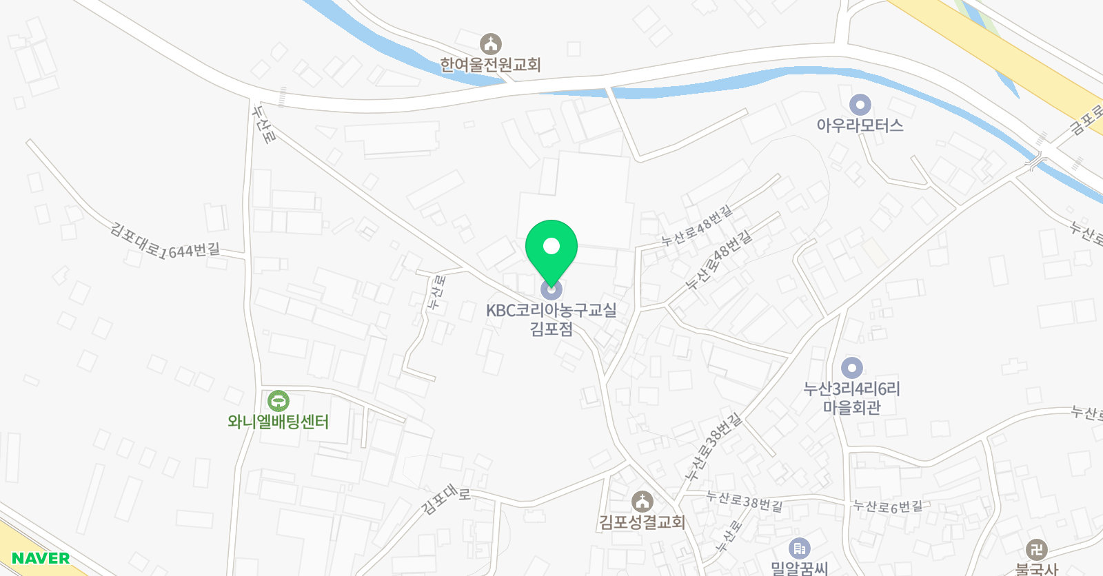 KBC코리아농구교실 김포점 위치