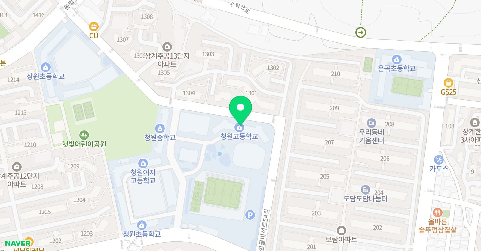 AAFC 청원초구장 위치