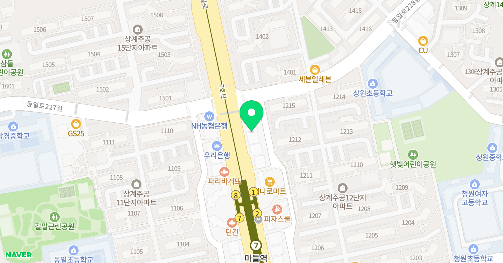 토킹클럽 어학원 노원 마들 캠퍼스 위치