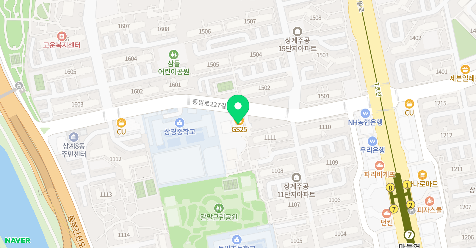 워너비 학원 위치