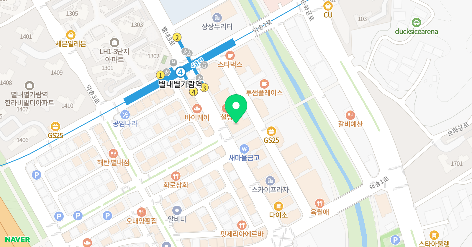 칭찬 태권도 위치