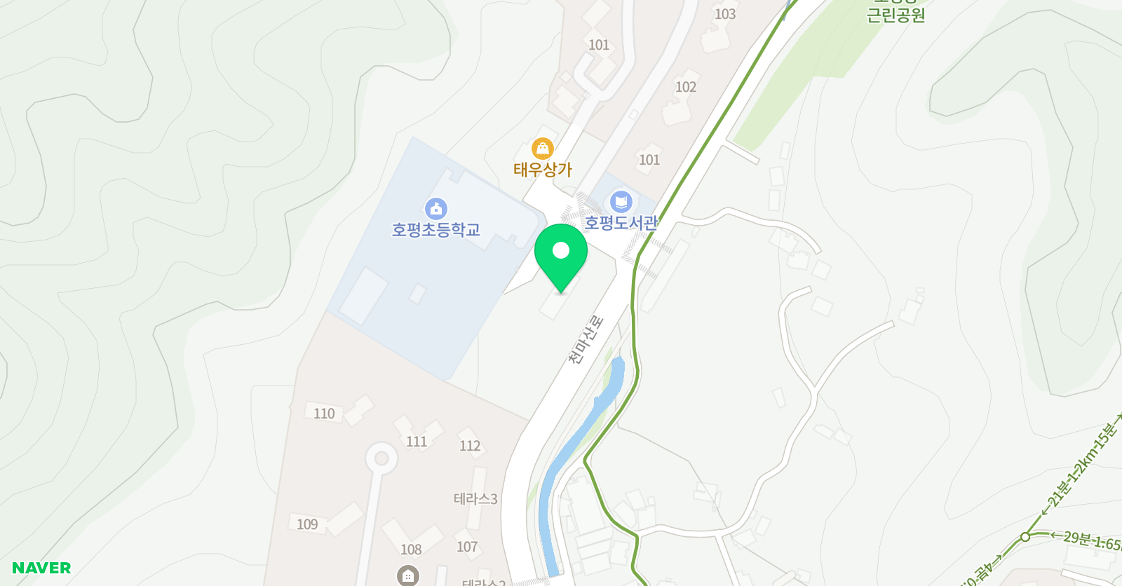 국가대표 별빛 태권도장 위치