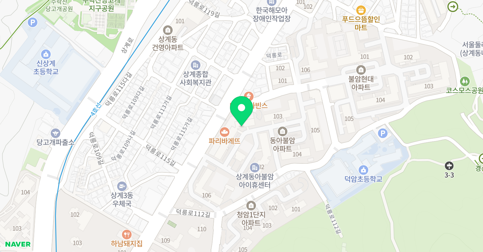 미래엔수학 동아불암정쌤 수학교습소 위치
