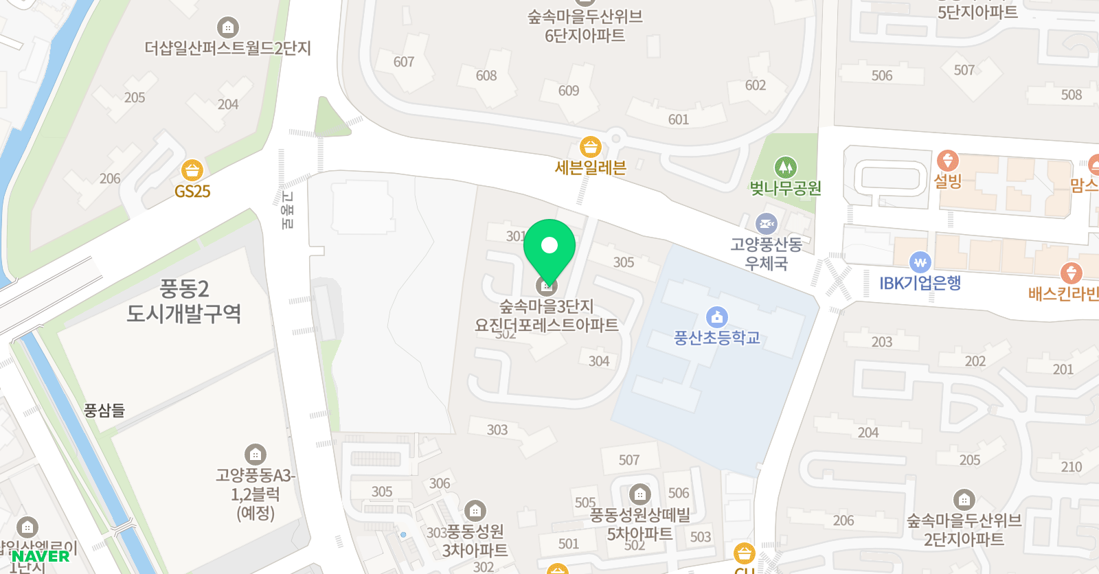 플레이팩토 수학학원 숲속마을 3단지교육원 위치