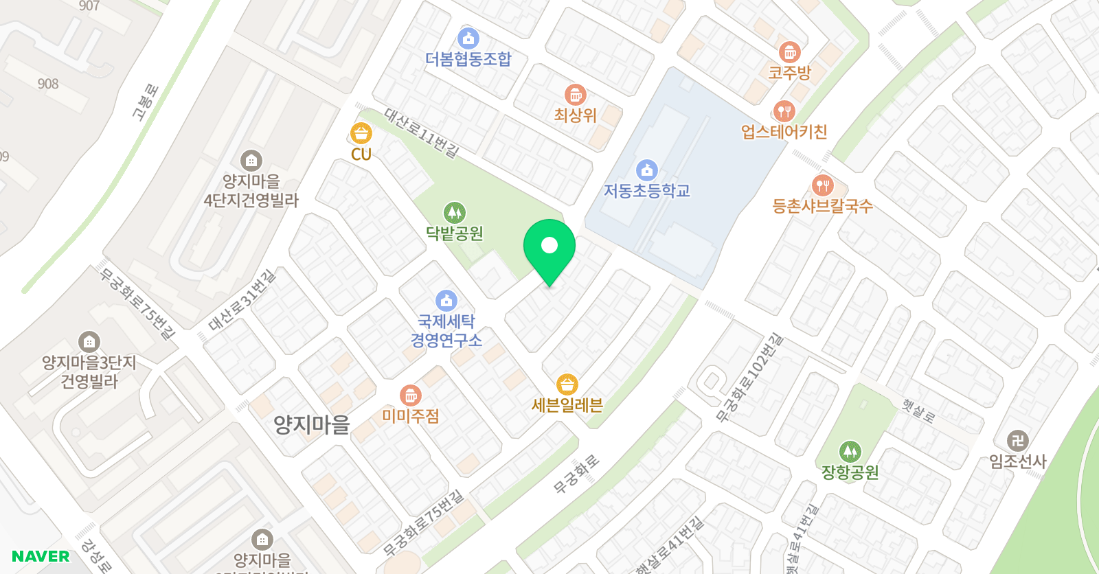 푸른샘 피아노 위치