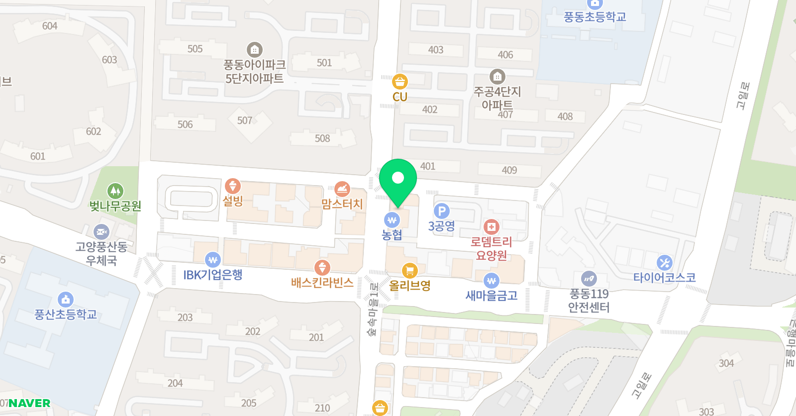 더엠 수학풍동학원 위치
