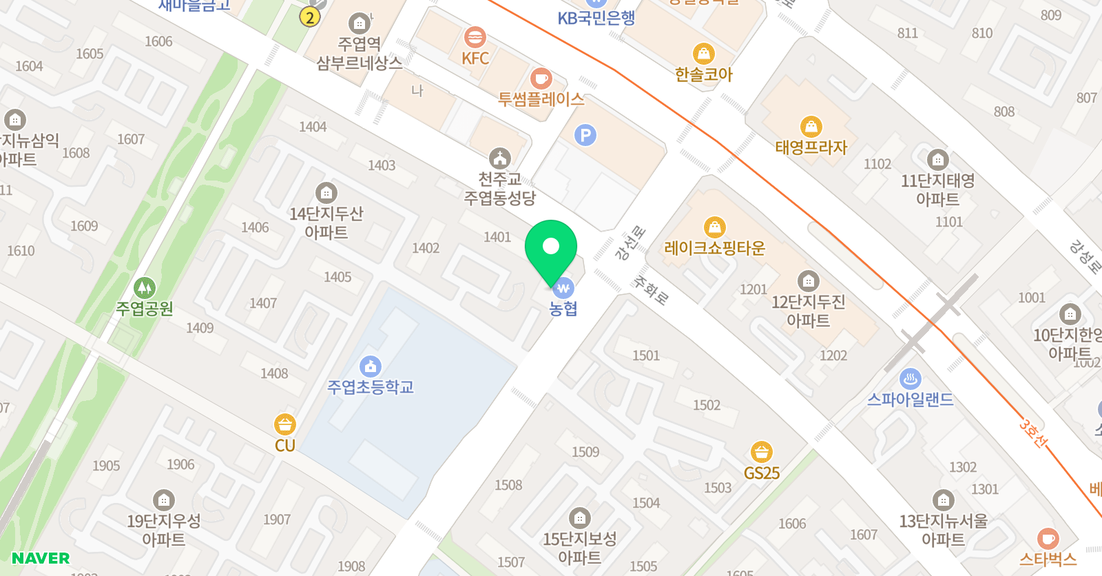 지혜의숲 일산센터 위치