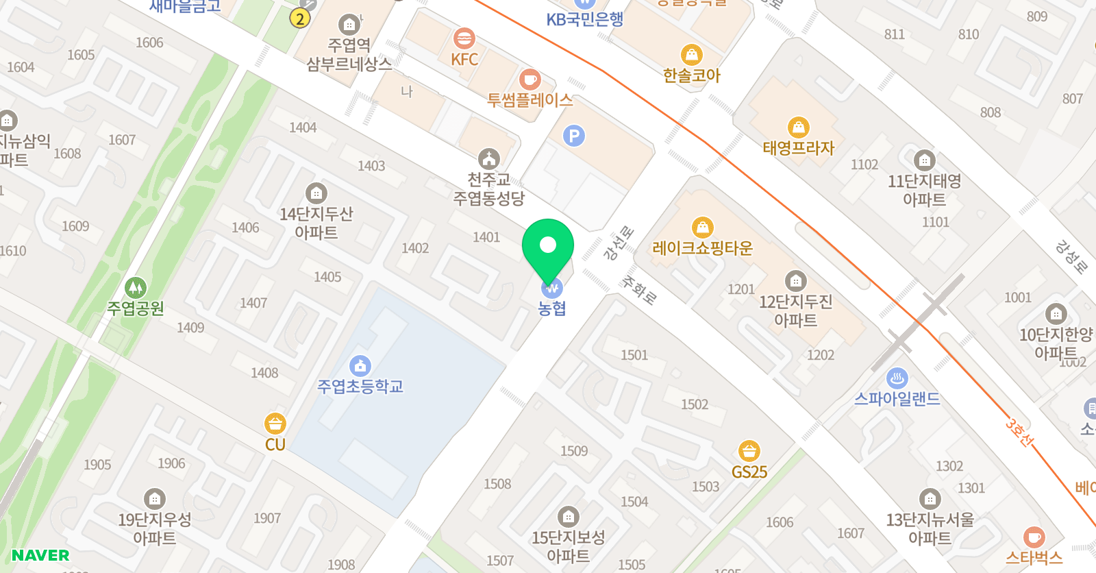 빨간펜 수학의달인 주엽점 위치