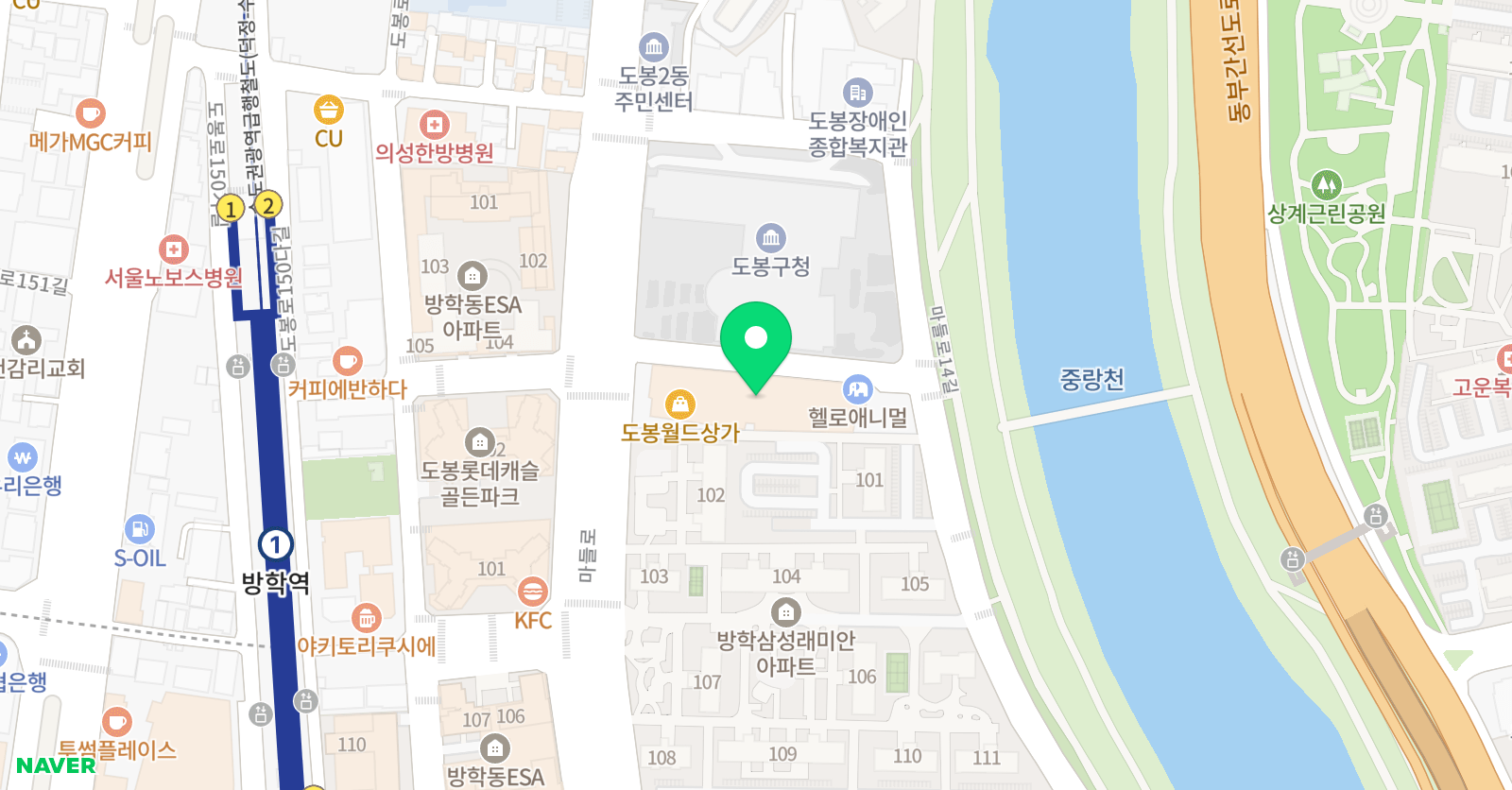 그랑발레 무용학원 위치
