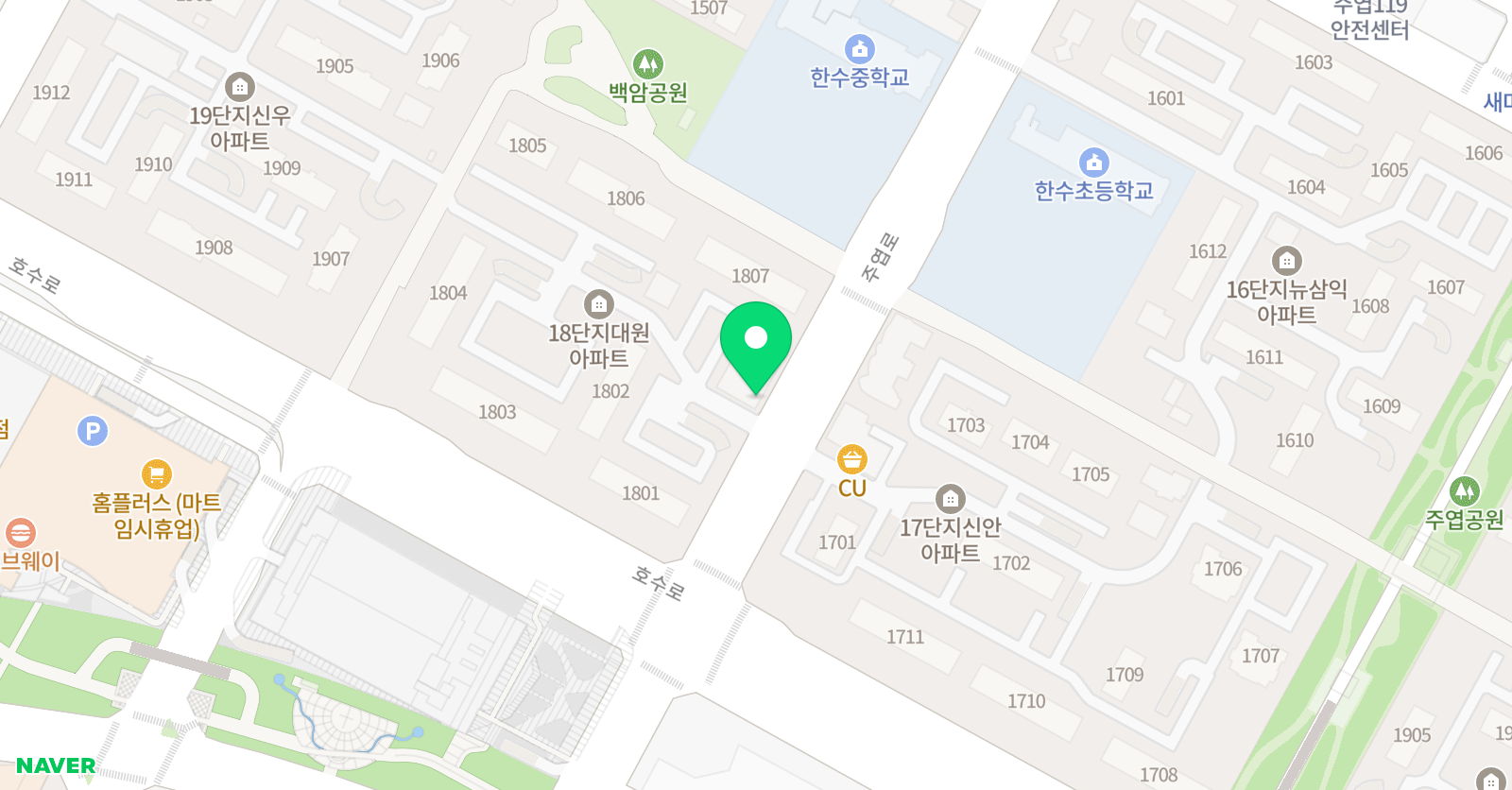 다풀 수학교습소 위치