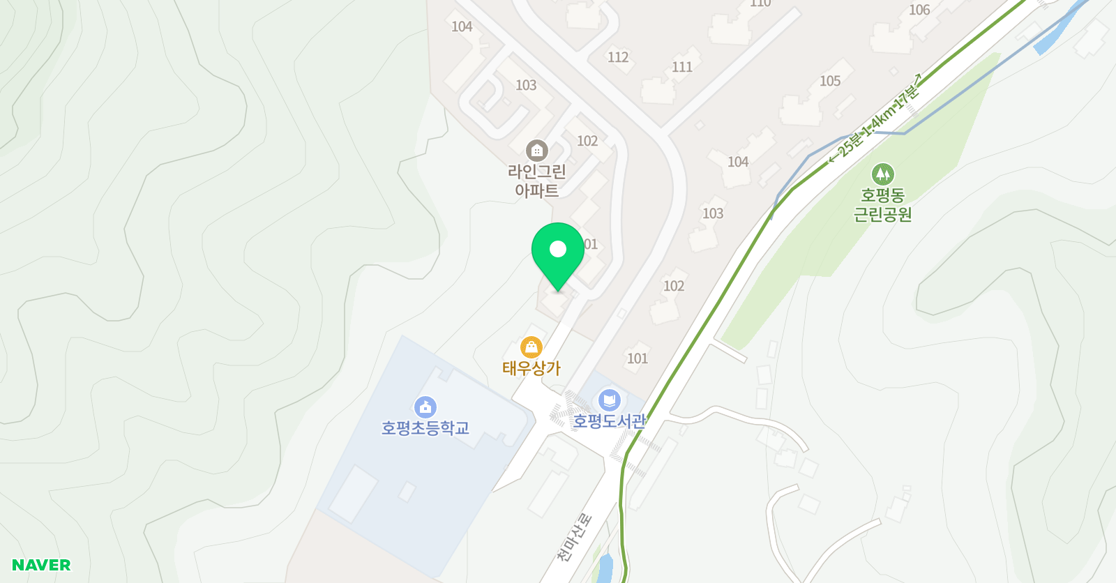 신동 태권도 위치