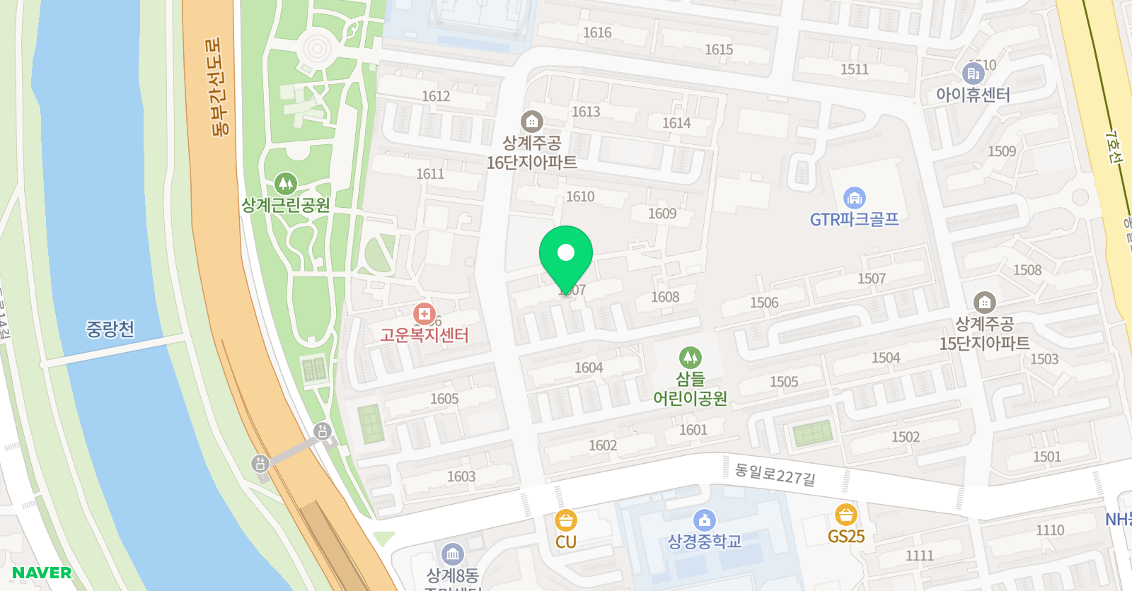 크미앤크루 잉글리시 상계16단지교육원 위치