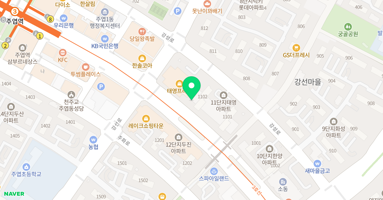 리드인 태영프라자점 위치