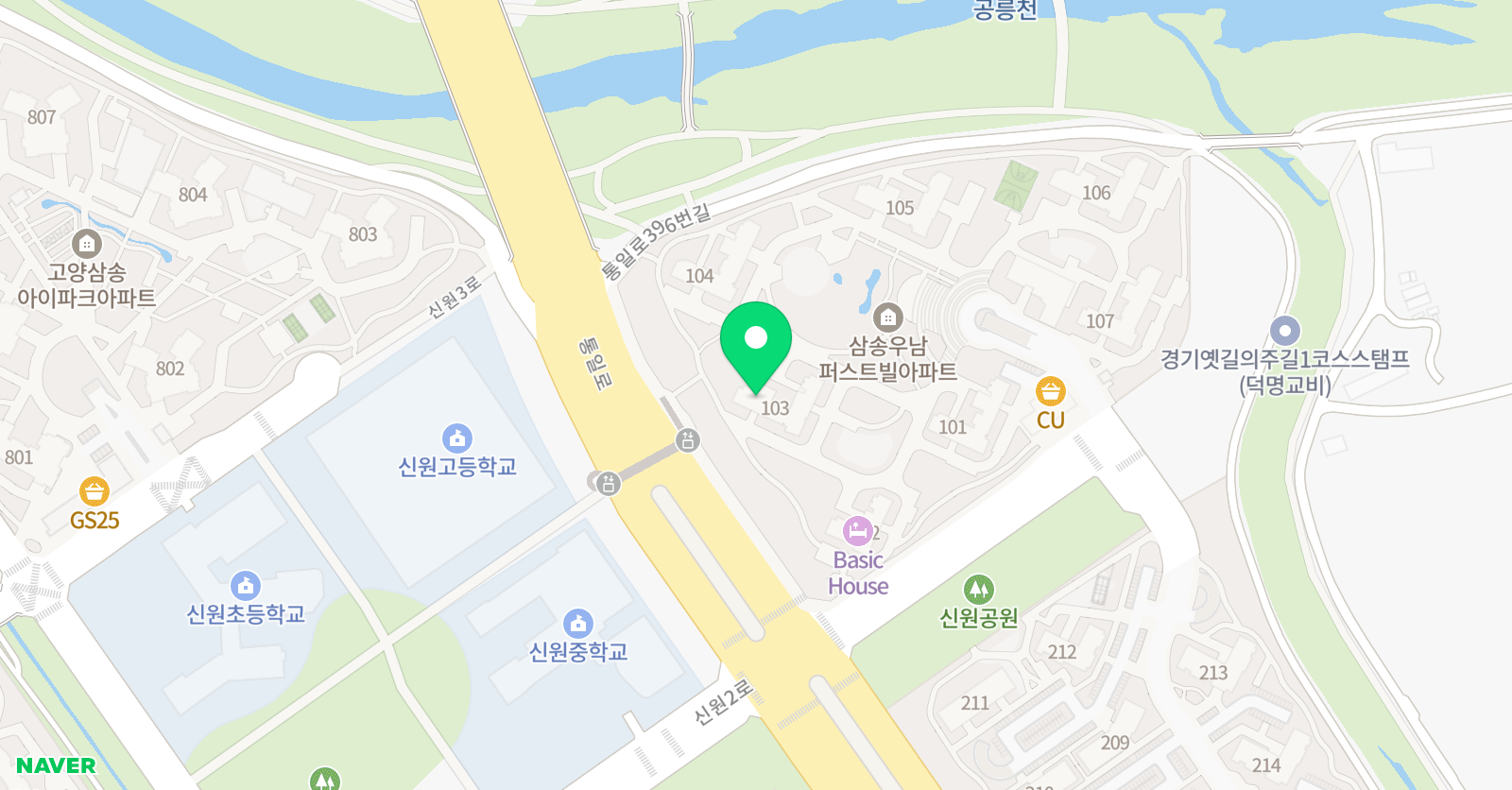 비상 잉글리시아이 영어학원 신원우남점 위치