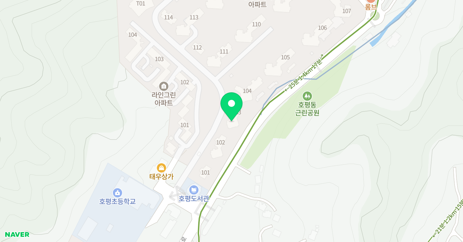 ERC 영어독서클럽 남양주호평초점 위치