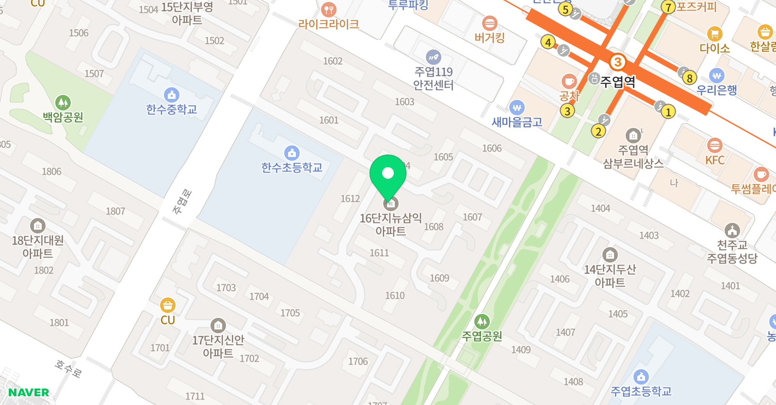 한우리 독서토론논술 주엽 홈클럽 위치