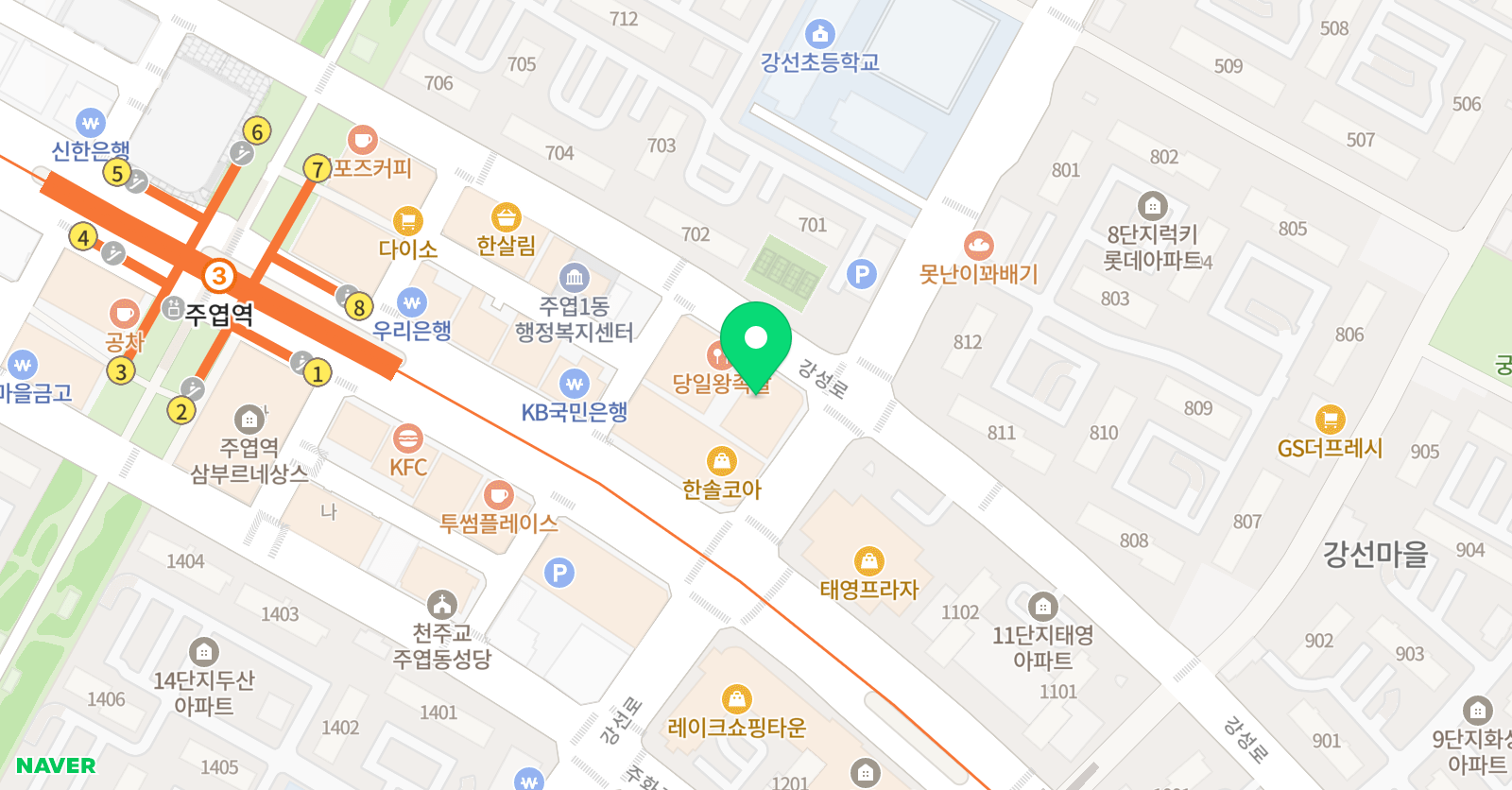 333 수학독서논술학원 주엽점 위치