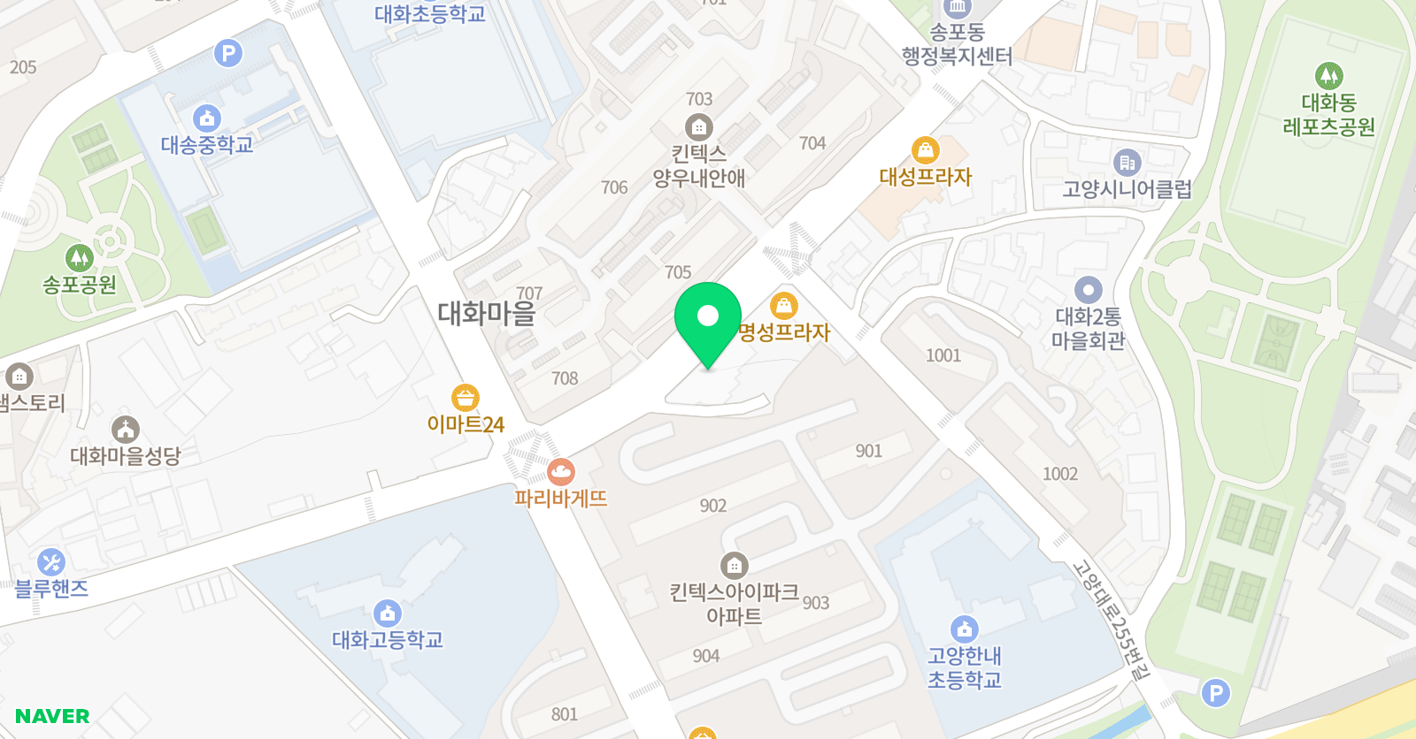 마더 수학과학 학원 위치