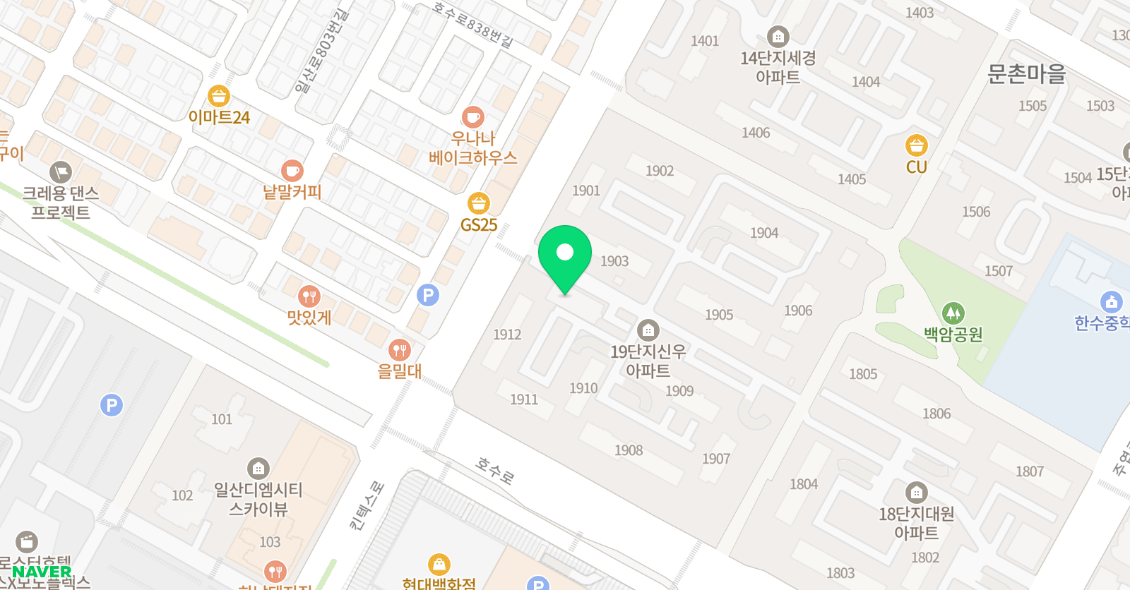뜰에 피아노학원 위치