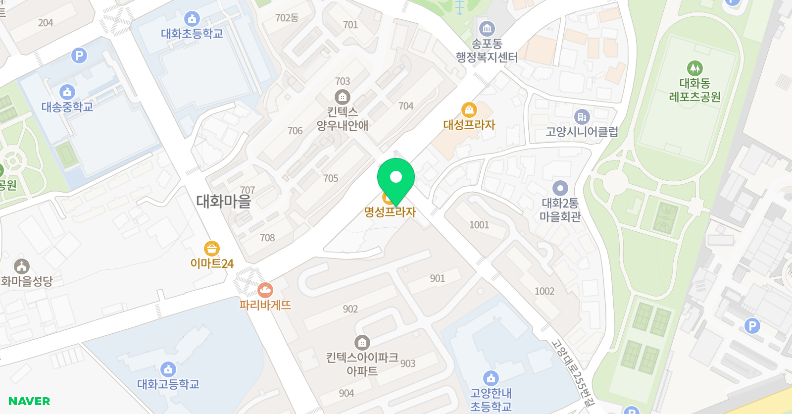 ERC 영어독서클럽 대화마을 위치