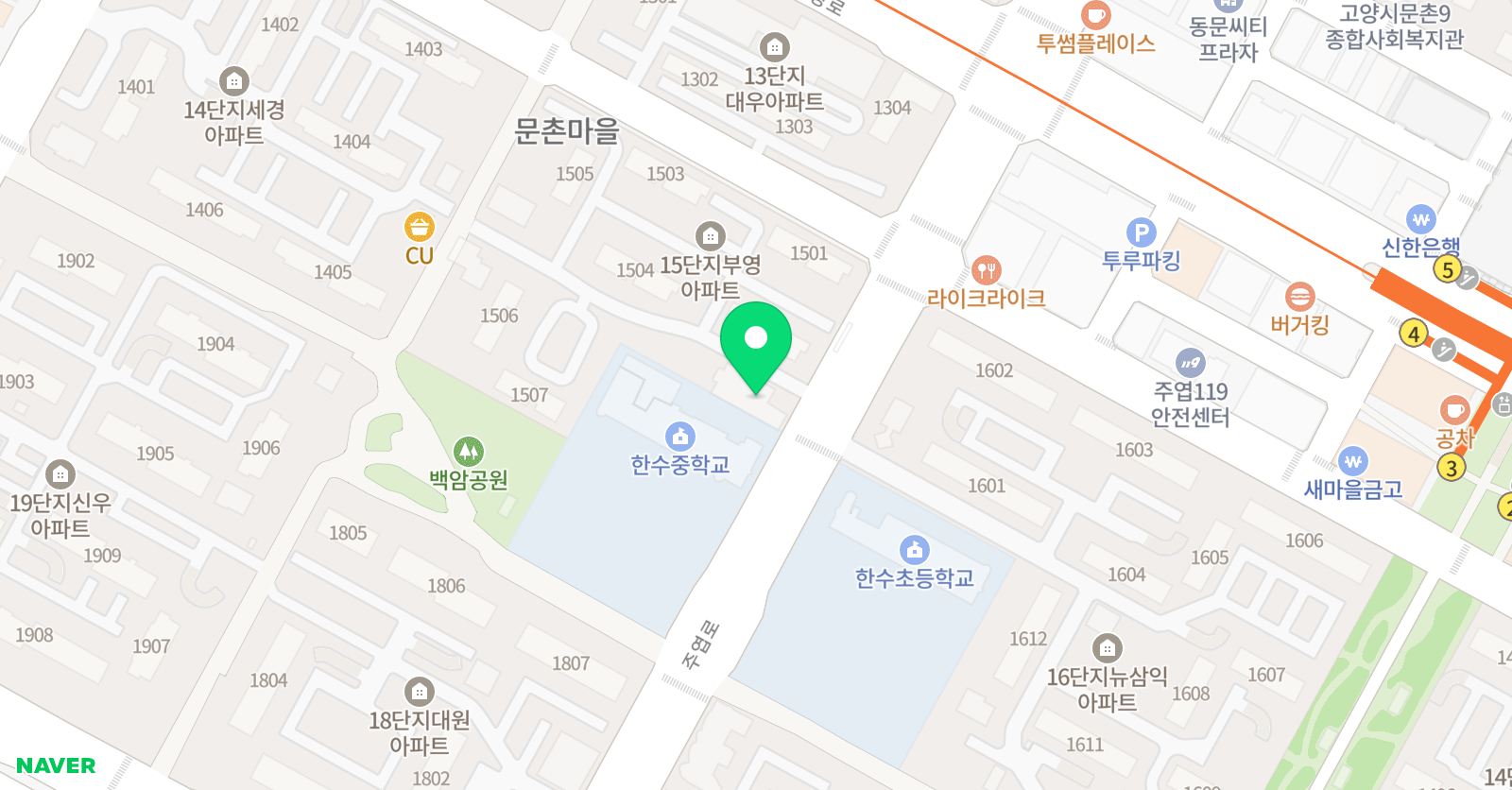 용인대 명성 태권도 위치
