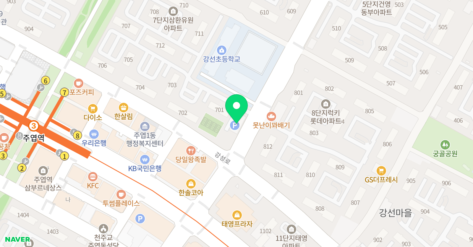 스마트해법영어 일산강선교실 위치
