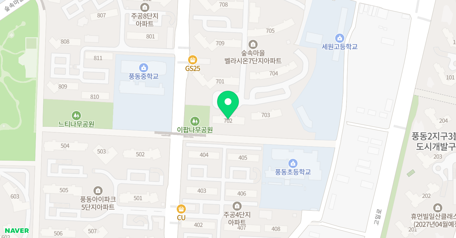 아소비 고양풍동7단지점 위치